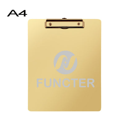 A4 Stainless Steel Heavy Duty Metal Menu Folder & Clipboard
