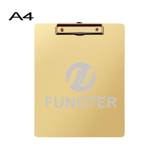 A4 Stainless Steel Heavy Duty Metal Menu Folder & Clipboard