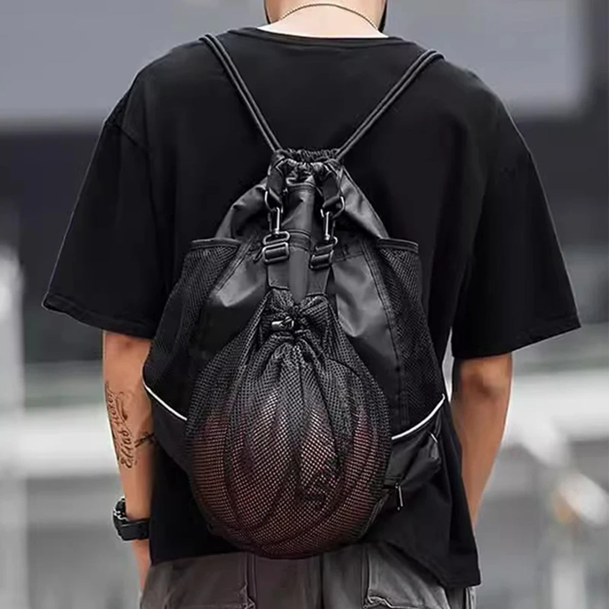 Foldable Drawstring Basketball Bag Sports Bag