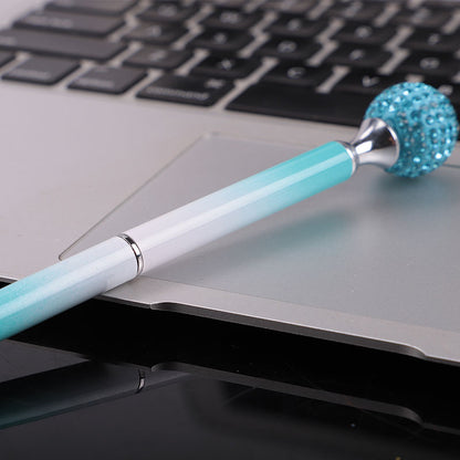 Crystal Jewel Pen Bling Metal Design Retractable Ballpoint Pen