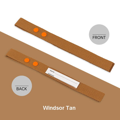 Cotton Luggage Strap Travel ID Tag Bag Claim Tag Airline Bag Tag with Back Info Card