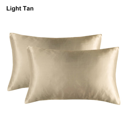 Full Printed 20 x 36" Premium Square Satin Silk Throw Pillowcase - Envelope Closure