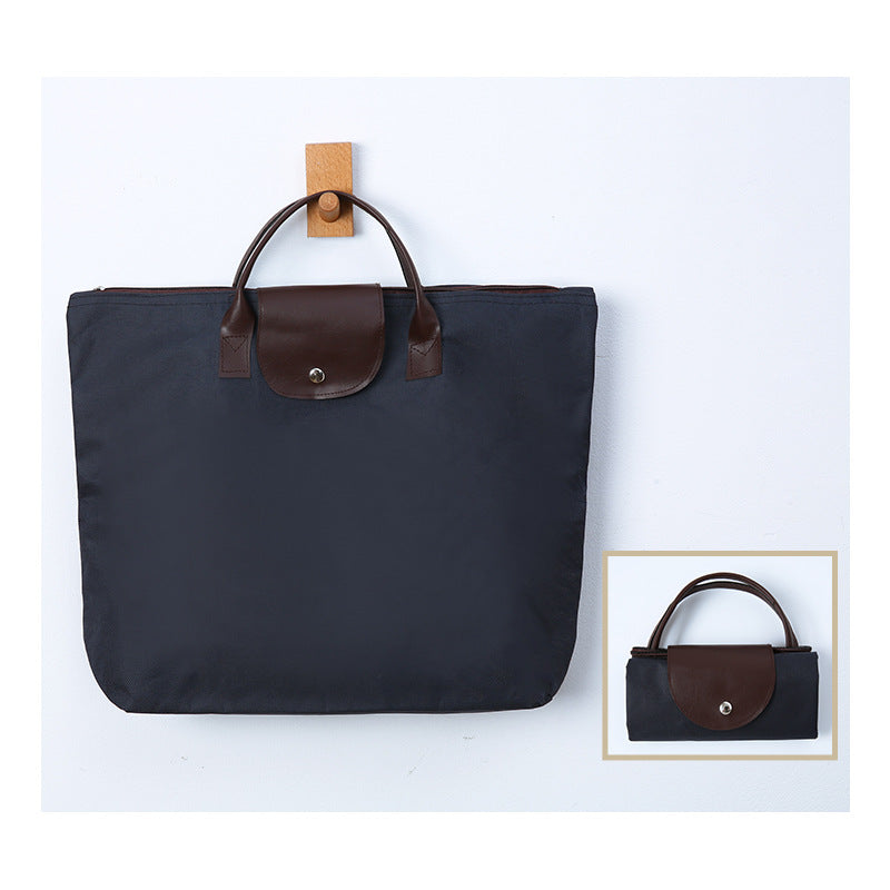 Folding Heavy Duty Oxford Groceries Bag Reusable Shopping Bags Large Foldable Tote Bag