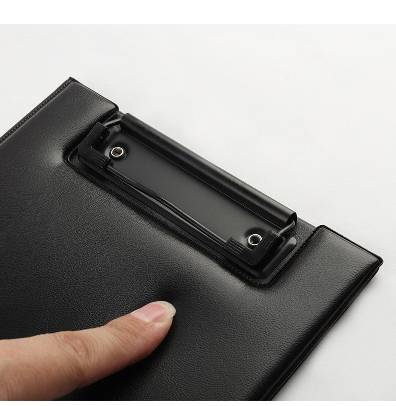 A4 PU Leather Padfolio Clipboard Folder Writing Pad Notepad Clip Boards