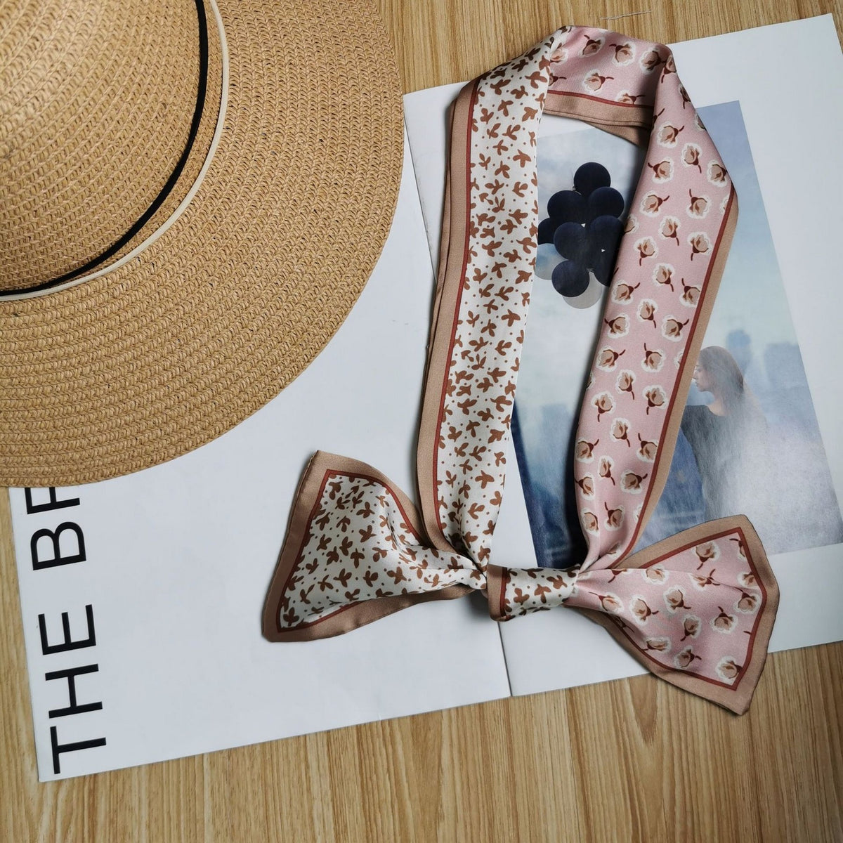 38 x3.5" Imitation Silk Scarf Neck Ribbon Scarf