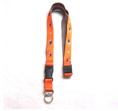 Customized Polyester Lanyard w/Metal Breach Ring Attachment