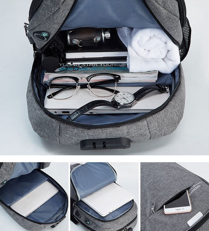 Anti Theft Laptop Backpack w/Charging Port