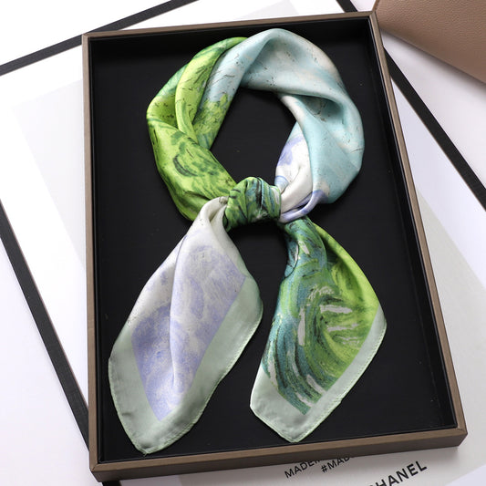 28" x 28" Stain Square Scarf Neck Scarves Kerchief Neckerchief Headband Handbags Wrap Scarf #30