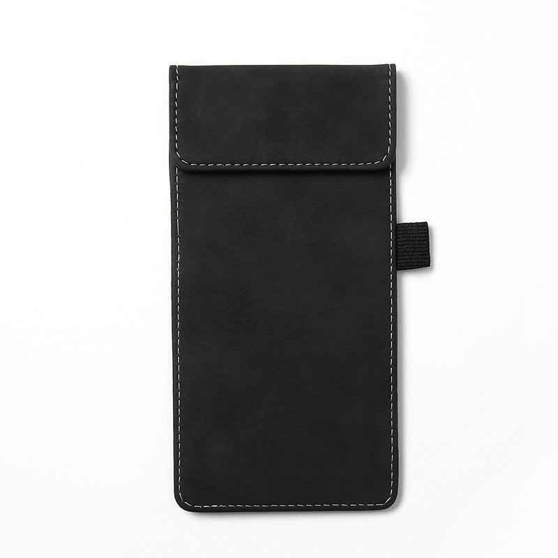 7.95 x 3.98" Magnetic PU Leather Clipboard W/Pen Holder
