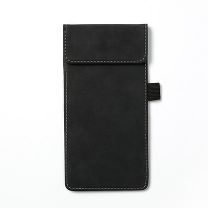 7.95 x 3.98" Magnetic PU Leather Clipboard W/Pen Holder