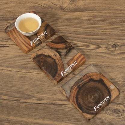 Square Cedar Wood Coaster