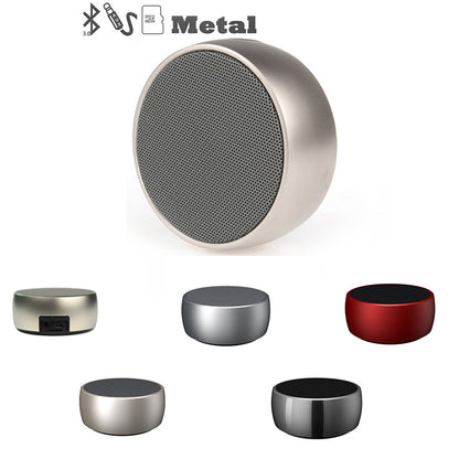 Mini Round Wireless Metal Speaker