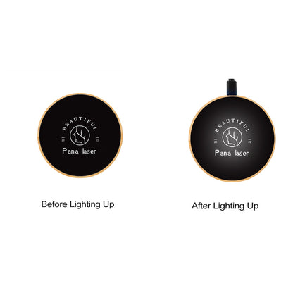 Bamboo Flashing LED Light Up Wireless Charger (White Light)