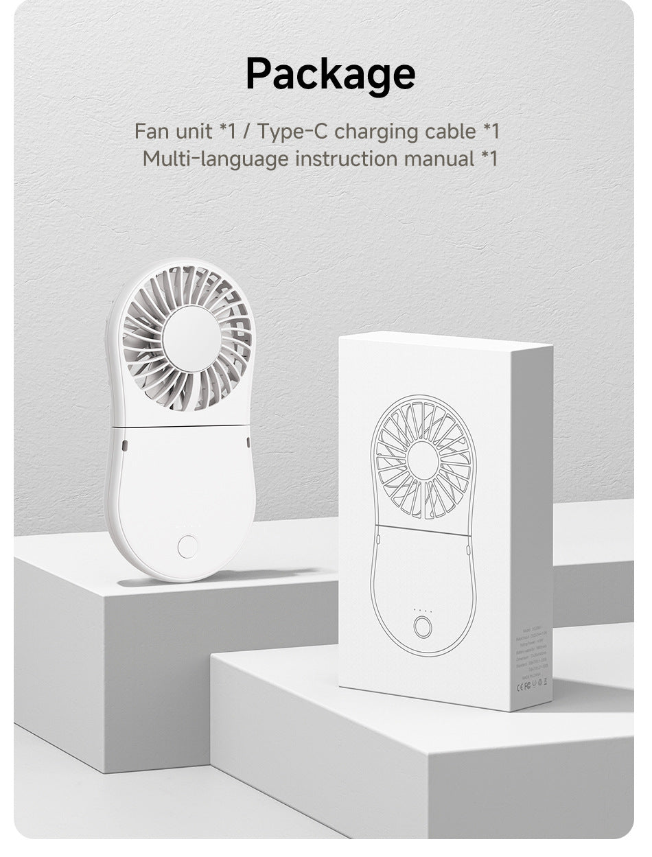Ice Cooling Portable Mini Foldable Handheld Fan Desktop Fan