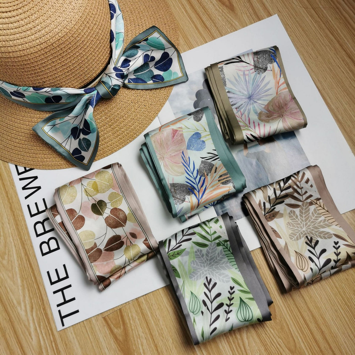38 x3.5" Imitation Silk Scarf Neck Ribbon Scarf