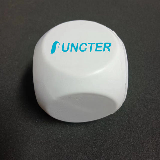 White PU Foam Dice Model Decoration, Pressure Reducing Grip Ball