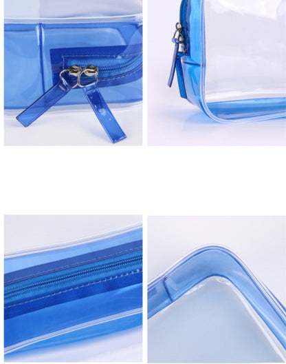 Portable Clear Makeup Pouch 4.33''L 1.77''W 4.13''H (Small)