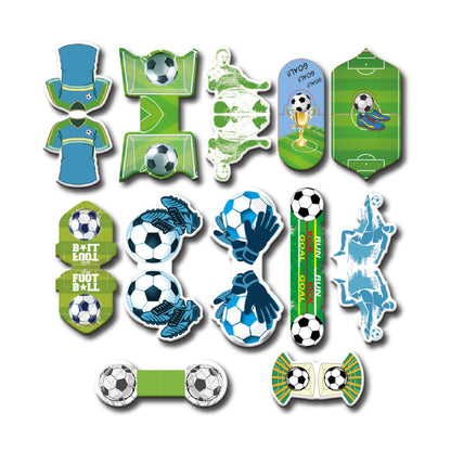 Soccer Magnetic Bookmark Magnetic Clip Custom Shape Bookmark for Football Club, Football Team