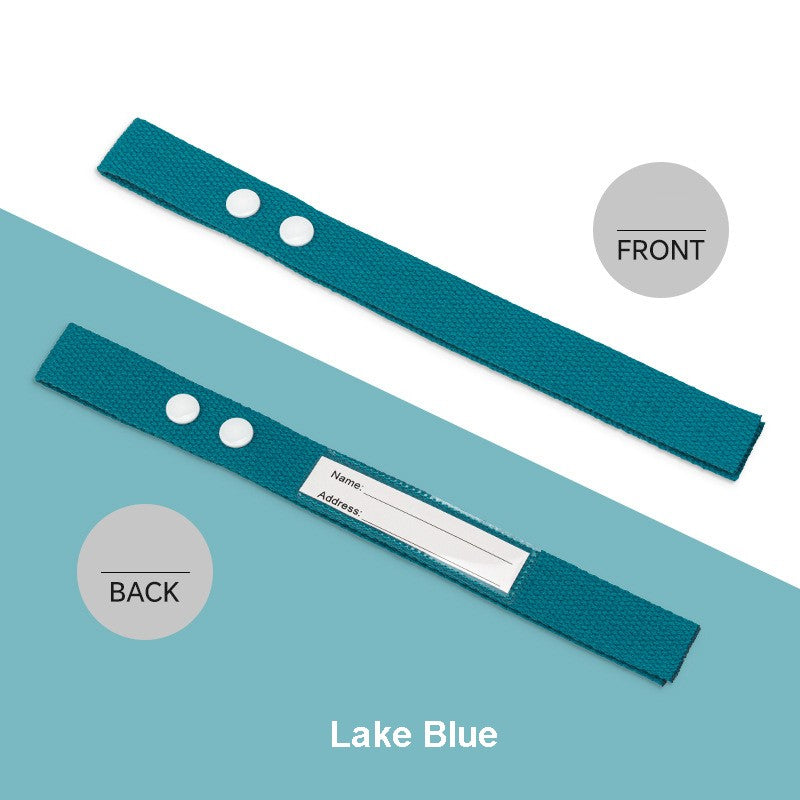 Cotton Luggage Strap Travel ID Tag Bag Claim Tag Airline Bag Tag with Back Info Card