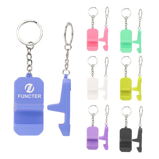 PVC Key Chain Phone Stand