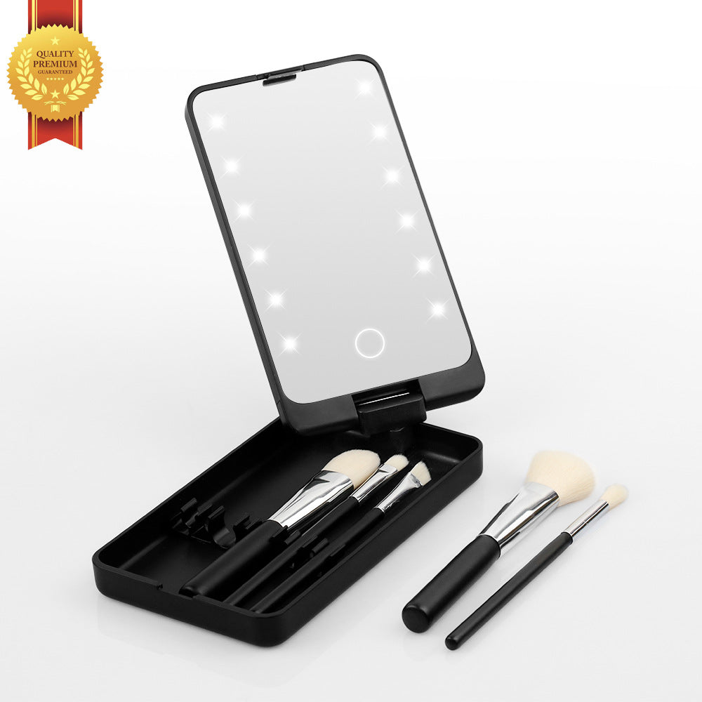 Portable Folding LED Make-up Mirror Box
