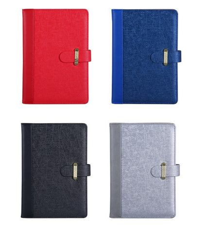 A5 PU Leather-Bound Business Notebook Writing Journal Executive Notebook Meeting Note