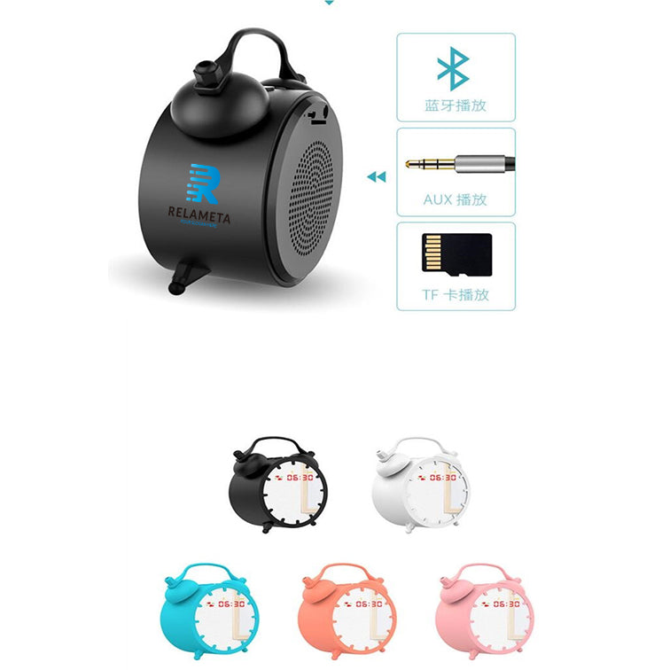 LED Alarm Clock Stereo Wireless Speaker Player