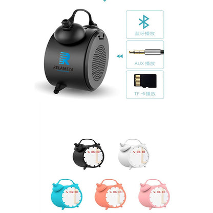 LED Alarm Clock Stereo Wireless Speaker Player