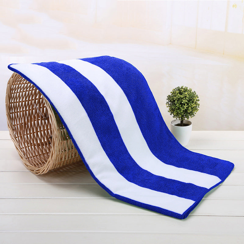 31.5 x 59" Personalized Soft Oversize Microfiber Beach Towels Striated Towels