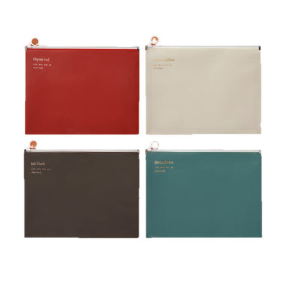 A4 Waterproof Zipper File Folders