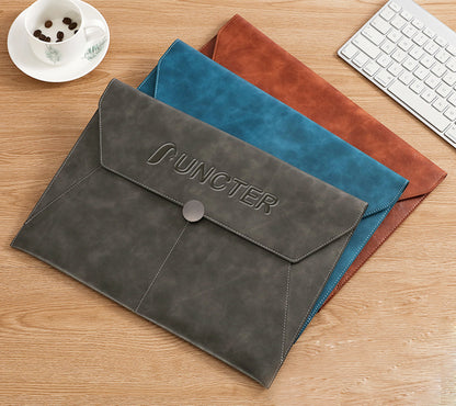 Vintage A4 PU Leather File Hold Waterproof Business Bag