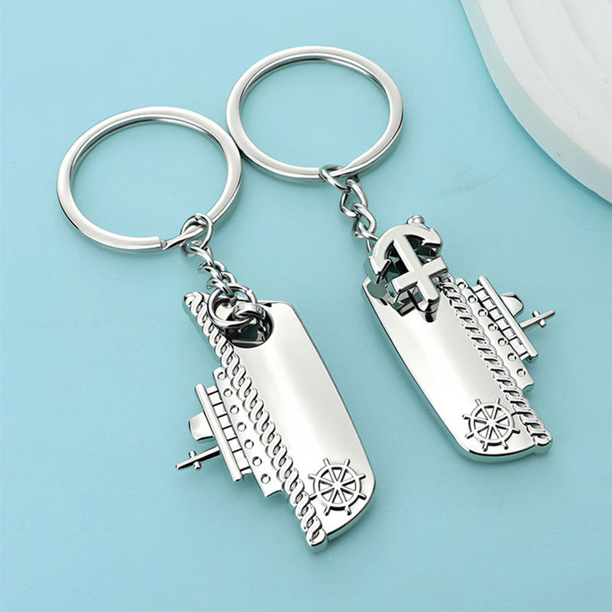 Cruise Keychain Pendant Customized Navigation Club Travel Commemorative Gift Keychain