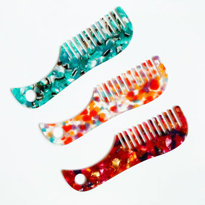 Mini Acetate Hair Brush Travel Comb Mini Detangling Combs