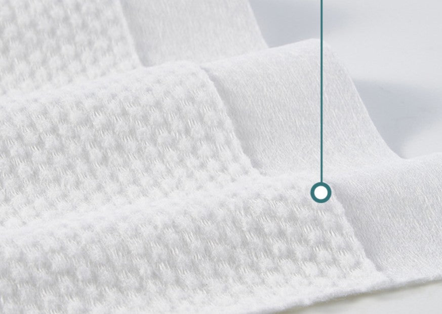 Disposable Wood Pulp Plant Fiber Towel, Eco-Friendly Soft Absorbent for Hotel Travel 12x20"