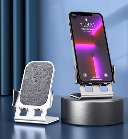 Aluminum 15W Wireless Charger Station Phone Holder