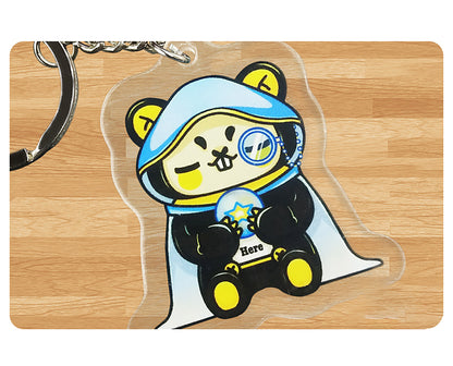 Custom Keychain Acrylic Key Ring for Two Sides Printing