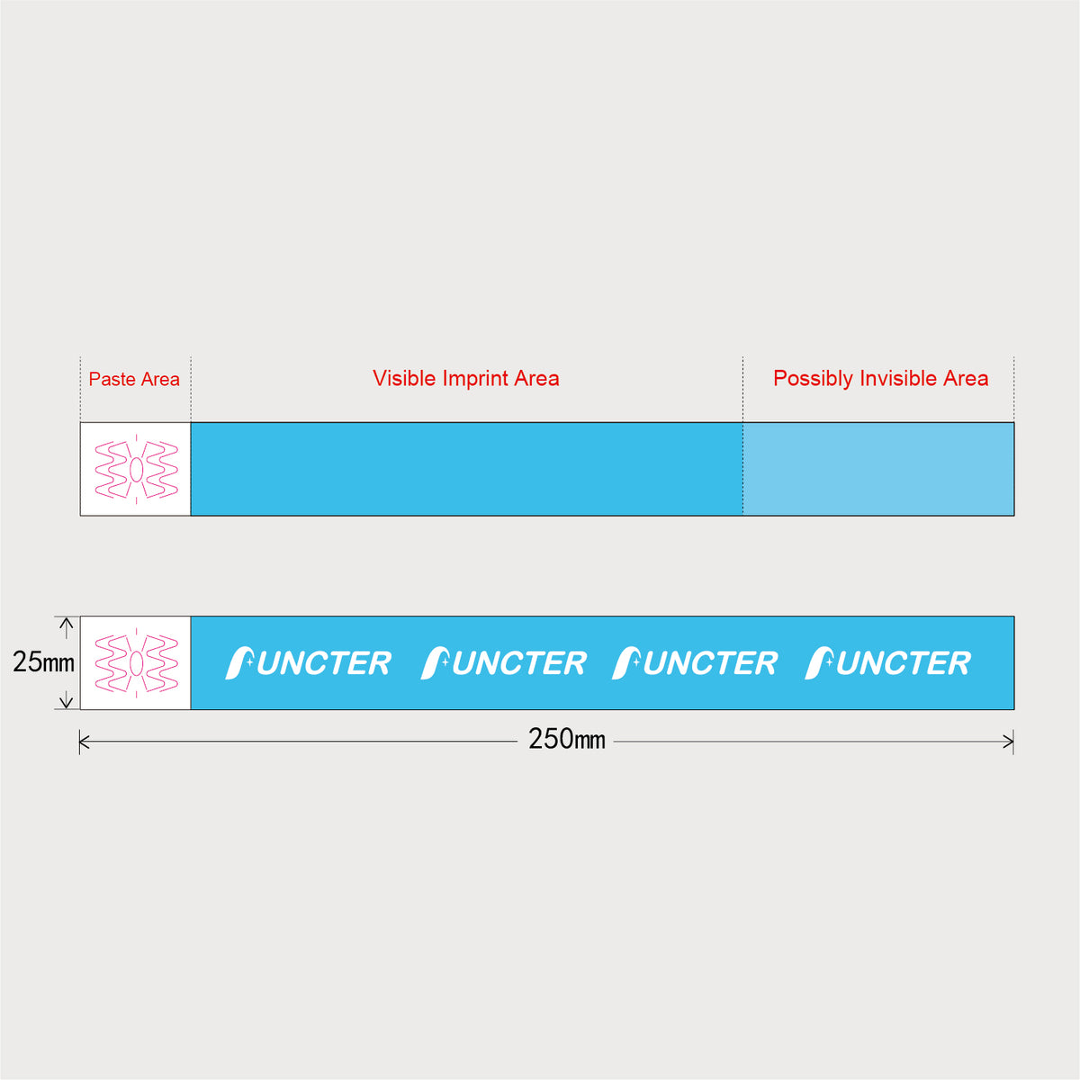 Consecutive Numbers Wristband Events People Counting Paper Wristband Tear-resistant Band