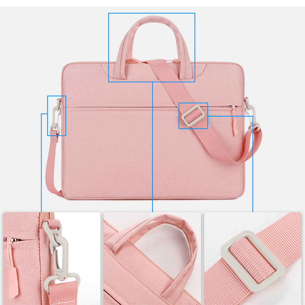 15.6" Laptop Sleeve Laptop Bag With Carrying Handle With Strap