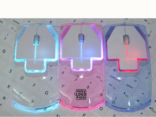 Transparent Flashing Wireless Mouse