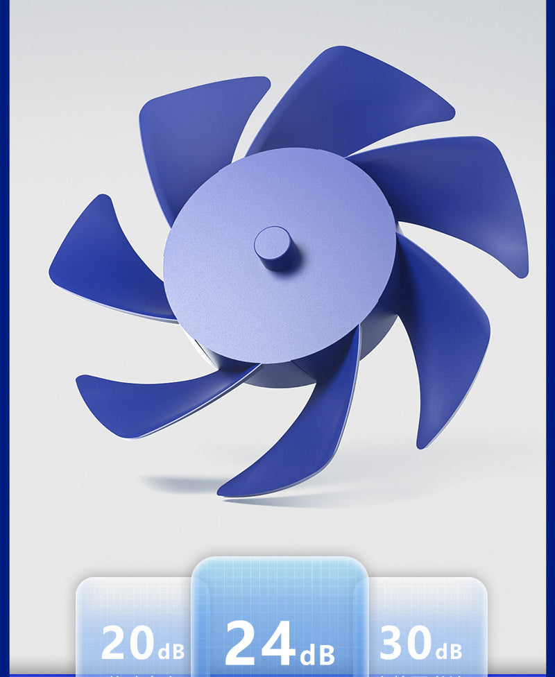 Mini USB Desktop Handheld Fan With 5-Speed Adjustable USB Rechargeable Fan