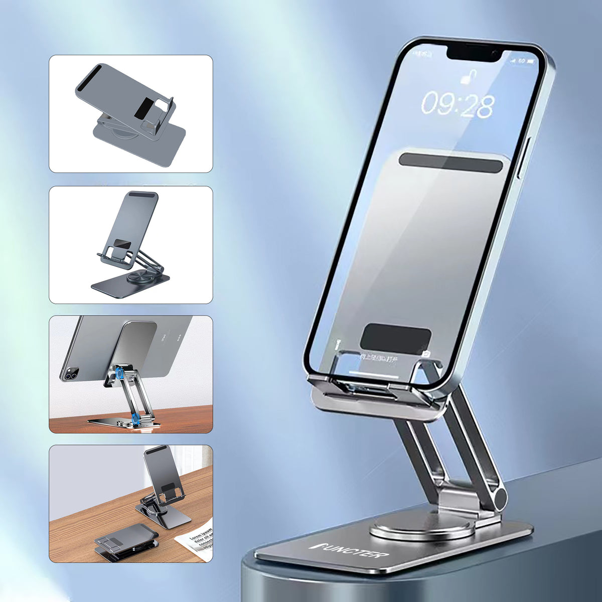 Rotatable Aluminum Alloy Cell Phone Holder Stand Foldable Phone Stand