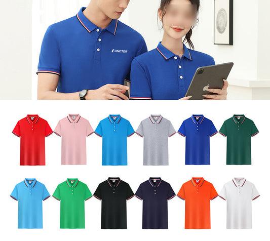 Unisex Polo Shirt Turn-Down Collar Promotional Shirt