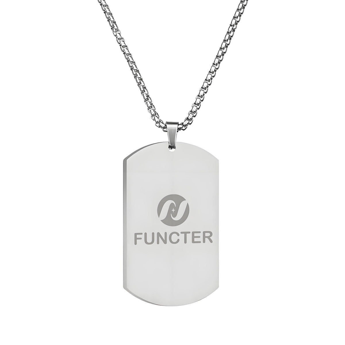 Polished Stainless Steel Pendant Necklace