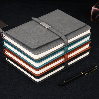 Business Notebook A5 PU Leather Notepad With Pen Loop With Magnetic Closure