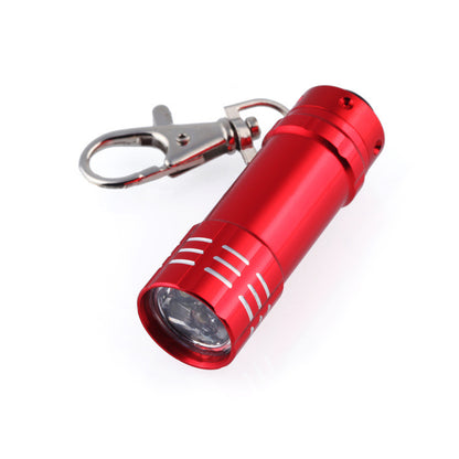 Aluminum Alloy 3 LED Mini Flashlight Keychain Electronic LED Waterproof Outdoor Pocket Flashlight