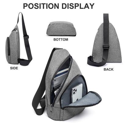 Sling Bag Chest Bag Single Shoulder Backpack Crossbody Bag For Men And Women