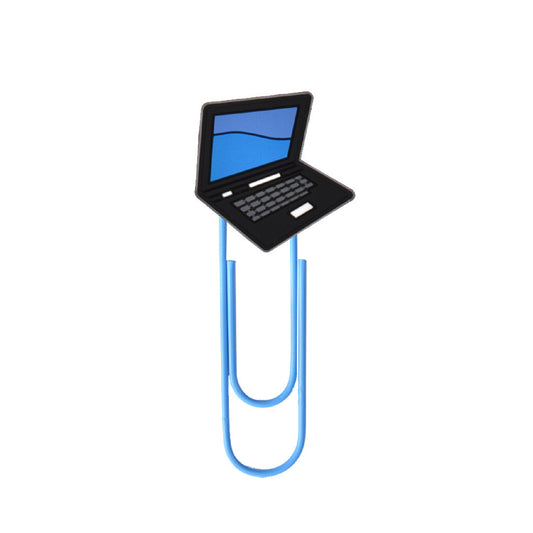 Patch Stationery Series - Laptop Shape PVC Custom Top Paper Clip Coated Clip Paper Clasp