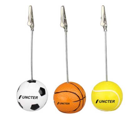 Sports Ball Base Photo Clip - Metal Alligator Clip For Notes, Photos Home Office Decor