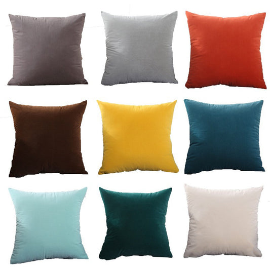 9 x 14 Inch Premium Square Satin Silk Polyester Short Plush Throw Pillowcase With Hidden Zipper