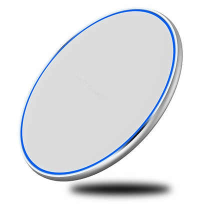 4'' Dia 10W Wireless Charger Thin Aluminum Fast Charging Pad (NO AC Adapter)